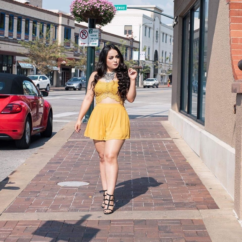 Mustard yellow romper